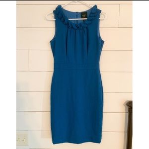 JCrew Ruffle neck dress